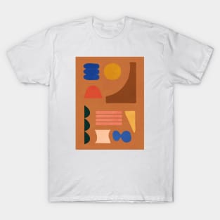 Colorful Modern Abstract Shapes 2 T-Shirt